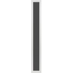 Sidoljus vitlackerat med råglas Modul 4x21 - Lagervara