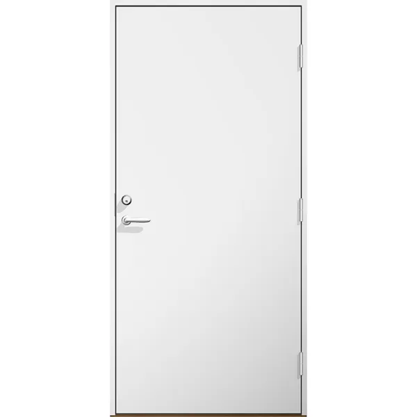 Byggdörr HDF vit Modul 10x21