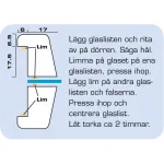 Dörrglaslist runt glas