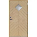 Förrådsdörr 10 graders fiskben spårning ruter ess glas