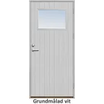 Förrådsdörr 10 graders tät stående spårning med glas