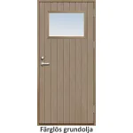 Förrådsdörr 10 graders tät stående spårning med glas