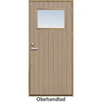 Förrådsdörr 10 graders tät stående spårning med glas