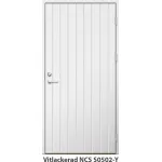 Förrådsdörr 18 graders HDF tät stående spårning