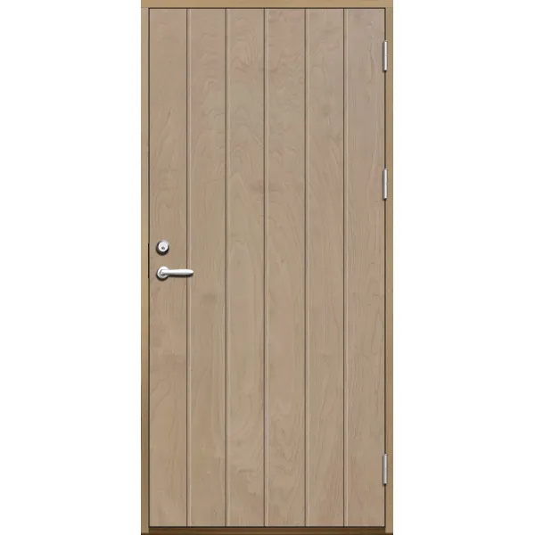 Förrådsdörr 18 graders bred stående spårning