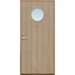 Förrådsdörr 18 graders bred stående spårning med runt glas