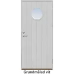 Förrådsdörr 18 graders bred stående spårning med runt glas