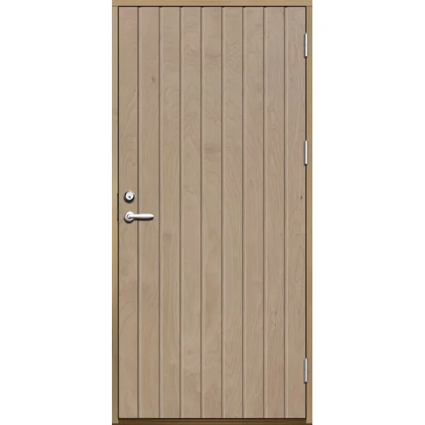 Förrådsdörr 18 graders tät stående spårning