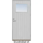 Förrådsdörr 18 graders tät stående spårning glas