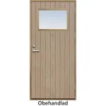 Förrådsdörr 18 graders tät stående spårning glas