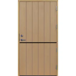 Förrådsdörr 18 graders halvdörr bred stående spårning