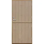 Förrådsdörr 18 graders halvdörr bred stående spårning