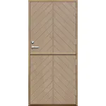 Förrådsdörr 18 graders halvdörr fiskben spårning