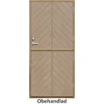 Förrådsdörr 18 graders halvdörr fiskben spårning