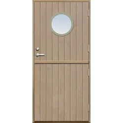 Förrådsdörr 18 graders halvdörr tät stående spårning runt glas