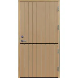 Förrådsdörr 18 graders halvdörr tät stående spårning