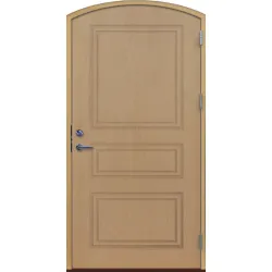 Förrådsdörr valvad 3-spegel