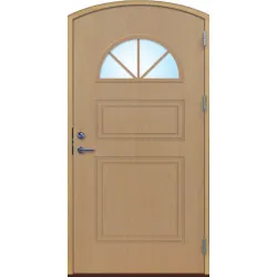 Förrådsdörr valvad halvmåne