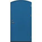 Förrådsdörr valvad slät