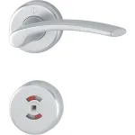 Handtag innerdörr Hoppe Ibiza F1 37-42mm med wc-vred