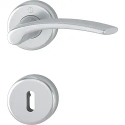 Handtag innerdörr Hoppe Ibiza F1 37-42mm med nyckelskylt