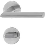 Handtag innerdörr Hoppe Stockholm F69 35-43mm med wc-vred