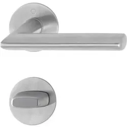 Handtag innerdörr Hoppe Stockholm F69 35-43mm med wc-vred