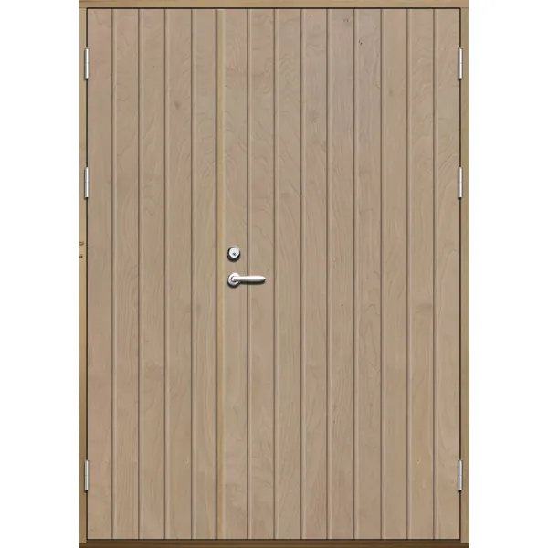 Parförrådsdörr 10 graders tät stående spårning