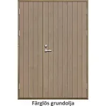 Parförrådsdörr 10 graders tät stående spårning