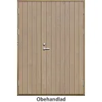 Parförrådsdörr 10 graders tät stående spårning