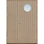 Parförrådsdörr 18 graders tät stående spårning runt glas