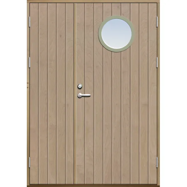 Parförrådsdörr 18 graders tät stående spårning runt glas