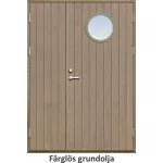 Parförrådsdörr 10 graders tät stående spårning runt glas