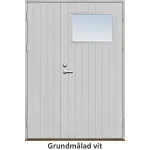 Parförrådsdörr 18 graders tät stående spårning med glas