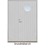 Parytterdörr 21 graders tät stående spårning med runt glas