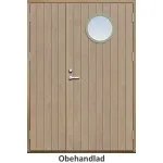 Parytterdörr 21 graders tät stående spårning med runt glas