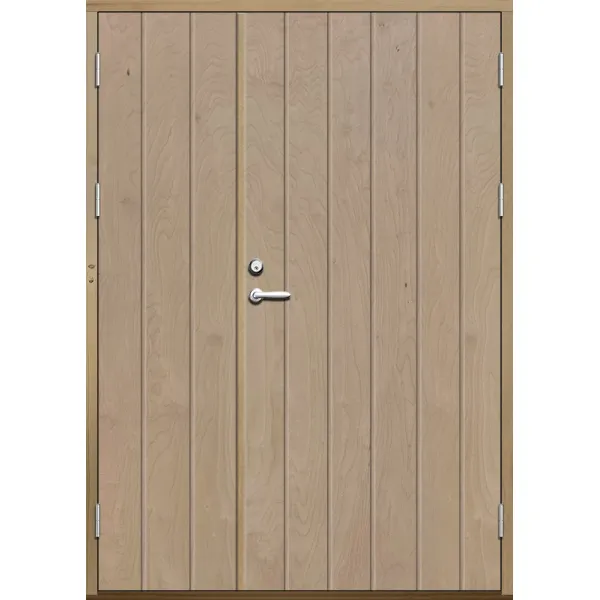 Parytterdörr 21 graders bred stående spårning