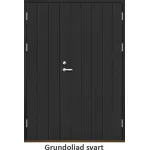 Parytterdörr 21 graders bred stående spårning