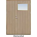 Parytterdörr 21 graders bred stående spårning med glas