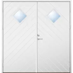 Parytterdörr 21 graders HDF fiskben spårning ruter ess glas