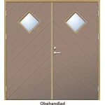 Parytterdörr 21 graders HDF fiskben spårning ruter ess glas