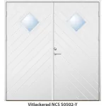 Parytterdörr 21 graders HDF fiskben spårning ruter ess glas