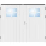 Slagport 18 graders HDF bred stående spårning med glas och spröjs