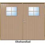 Slagport 18 graders HDF tät stående spårning med glas och spröjs