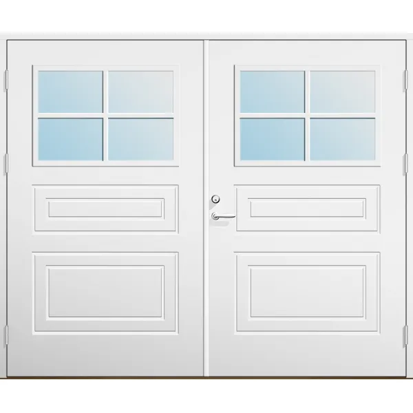 Slagport 21 graders HDF 3-spegel med glas och spröjs