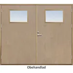 Slagport 21 graders slät med glas