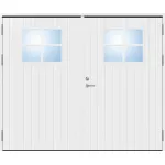 Slagport 21 graders HDF tät stående spårning med glas och spröjs