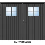 Slagport 21 graders HDF tät stående spårning med glas och spröjs