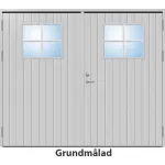 Slagport 21 graders HDF tät stående spårning med glas och spröjs