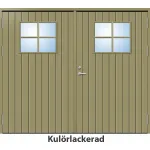 Slagport 21 graders HDF tät stående spårning med glas och spröjs